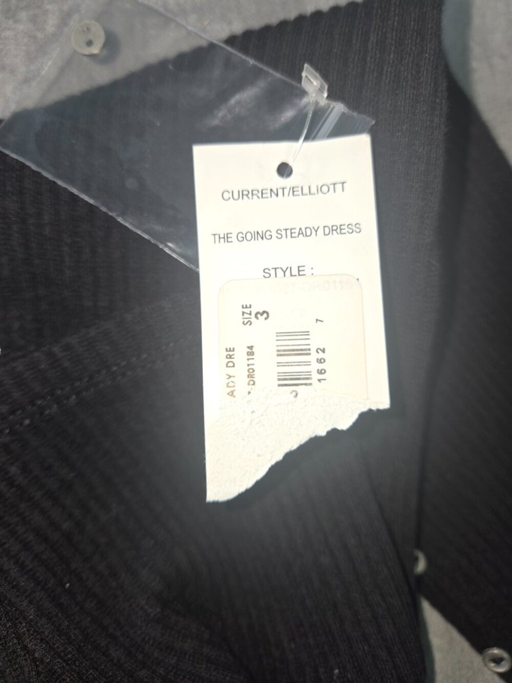 Current/Elliott The Going Steady Black Knit Cold Shoulder Maxi Dress NWT Size 3 - Picture 4 of 7